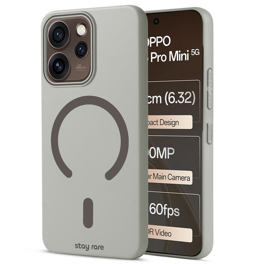 Stay Rare Premium Magnetic Case for Oppo Reno 15 Pro Mini 5G with Raised Camera Protection & Matte Finish