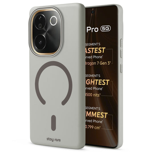 Stay Rare Premium Magnetic Case for Vivo T3 Pro 5G with Raised Camera Protection & Matte Finish
