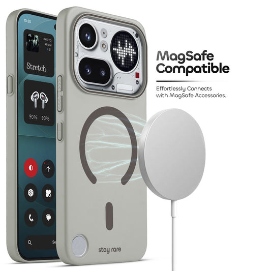 Stay Rare Premium Magnetic Case for Nothing Phone 4A Pro 5G with Raised Camera Protection & Matte Finish