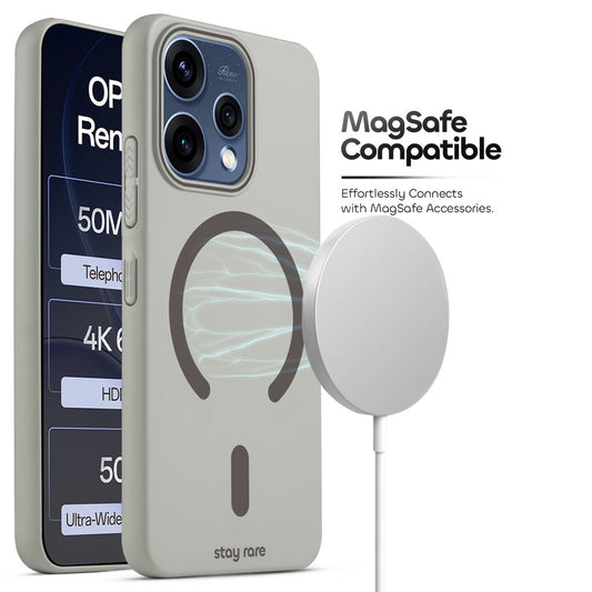 Stay Rare Premium Magnetic Case for Oppo Reno 15 5G with Raised Camera Protection & Matte Finish