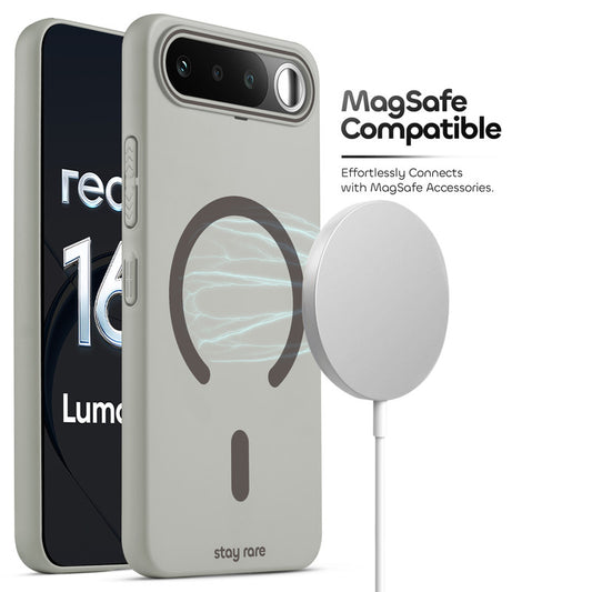 Stay Rare Premium Magnetic Case for Realme 16 5G with Raised Camera Protection & Matte Finish