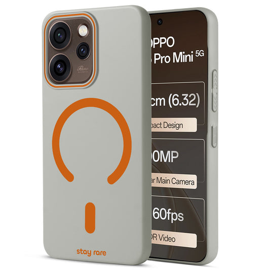 Stay Rare Premium Magnetic Case for Oppo Reno 15 Pro Mini 5G with Raised Camera Protection & Matte Finish