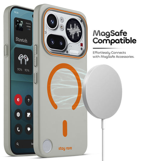 Stay Rare Premium Magnetic Case for Nothing Phone 4A Pro 5G with Raised Camera Protection & Matte Finish
