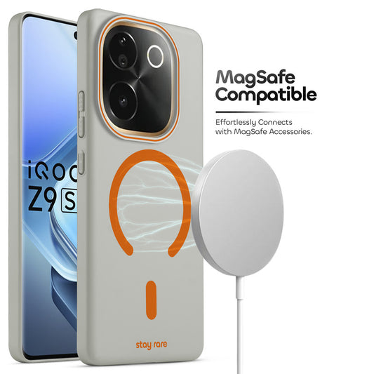 Stay Rare Premium Magnetic Case for iQOO Z9s Pro 5G with Raised Camera Protection & Matte Finish