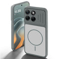 Grey-White back cover for Motorola G37 Power 5G with camera cut protection and ring design on back side.