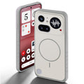 Grey-White back cover for Nothing Phone 4A Pro 5G with camera cut protection and ring design on back side.