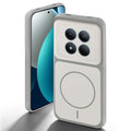 Grey-White back cover for Redmi Note 15 Pro 5G with camera cut protection and ring design on back side.