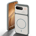 Grey-White back cover for Vivo T5 5G with camera cut protection and ring design on back side.