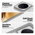 Grey-White phone case for Vivo X300 Pro 5G showing camera safety edges, anti slip side grip and easy press button covers.