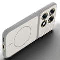 Angled view of Grey-White mobile case for Motorola Signature with proper charging port cutout, speaker holes and strong corner protection.