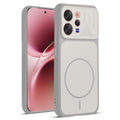 Front and back view of Grey-White protective back cover for Vivo V70 5G with textured sides, camera guard and slim fit design.