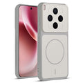 Front and back view of Grey-White protective back cover forMotorola Vivo X300 5G with textured sides, camera guard and slim fit design.