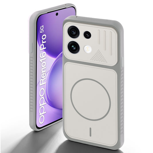Dual Tone Silicone Grip Back Cover with Camera Protection for Oppo Reno 16 Pro 5G