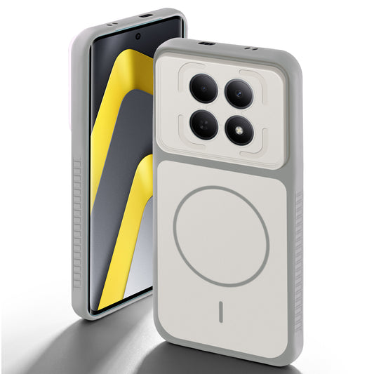 Dual Tone Silicone Grip Back Cover with Camera Protection for Poco M8 5G