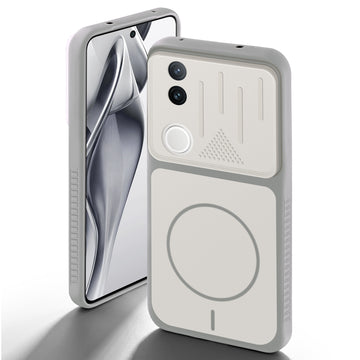 Dual Tone Silicone Grip Back Cover with Camera Protection for Vivo V50e 5G