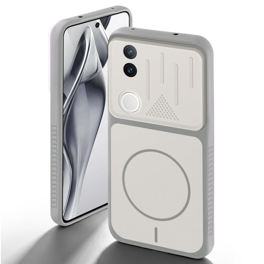 Dual Tone Silicone Grip Back Cover with Camera Protection for Vivo V50e 5G