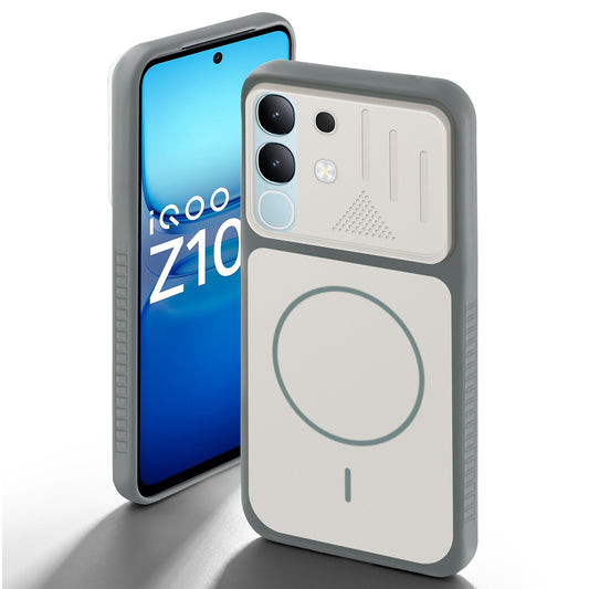 Dual Tone Silicone Grip Back Cover with Camera Protection for iQOO Z10X 5G