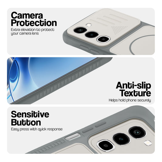 Dual Tone Silicone Grip Back Cover with Camera Protection for Realme P4R 5G