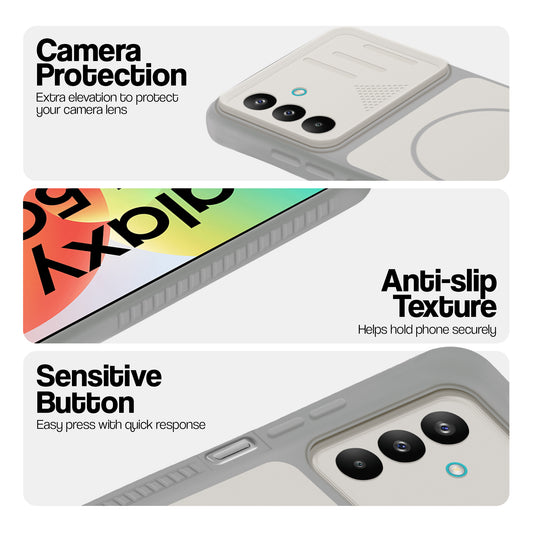 Dual Tone Silicone Grip Back Cover with Camera Protection for Samsung M47 5G