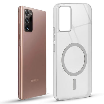 Anti-Yellow Colored Camera Line Case Support Wireless Charging Back Cover For Samsung Note 20 Ultra 5G