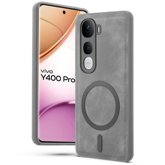 Cushion Grip Leather Case for Vivo Y400 Pro 5G