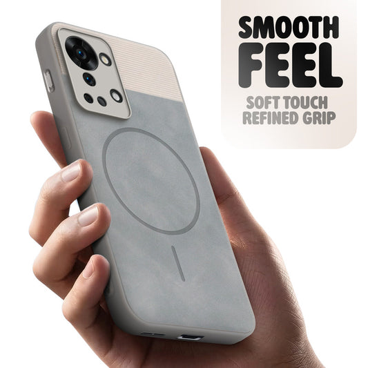 Hybrid PU Leather Matte Cover for OnePlus Nord 2T 5G