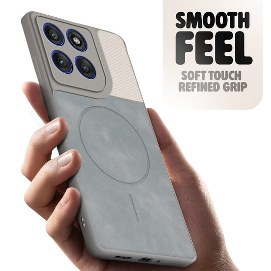 Hybrid PU Leather Matte Cover for Motorola Moto Edge 60 Pro 5G