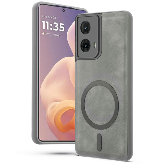 Cushion Grip Leather Case for Motorola Moto Edge 50 Fusion 5G