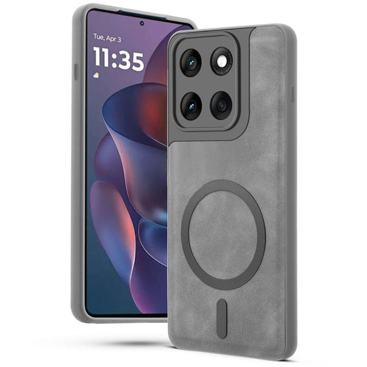 Cushion Grip Leather Case for Motorola Moto Edge 60 Pro 5G