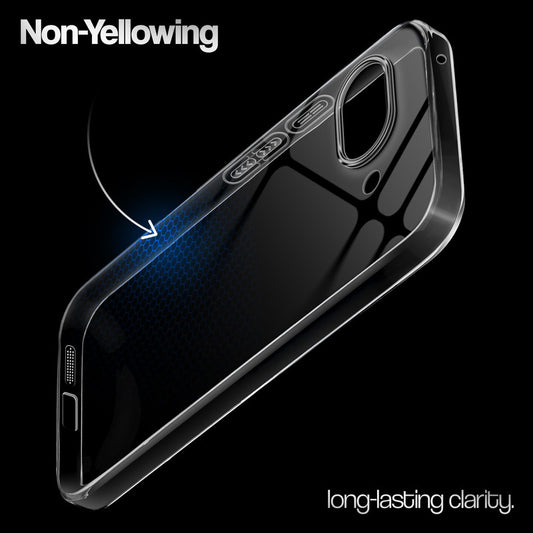 Crystal Clear Anti-Yellow Transparent Back Cover Case With Camera Ring Protection for Google Pixel 9A 5G