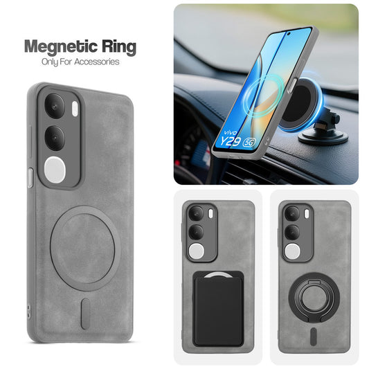 Cushion Grip Leather Case for Vivo Y29 5G