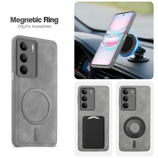 Cushion Grip Leather Case for Realme C75 5G