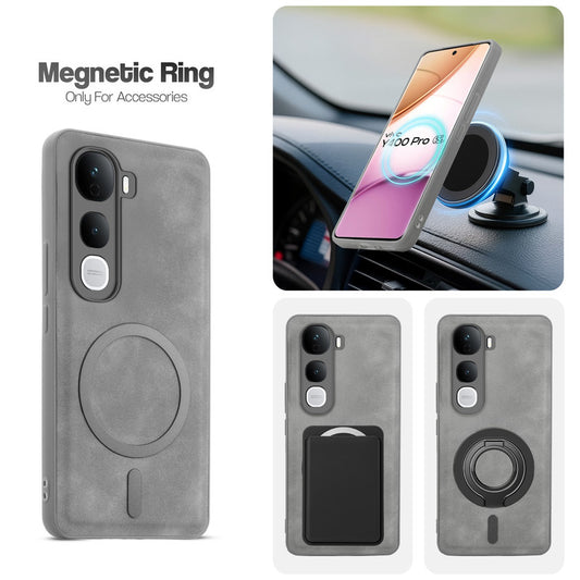 Cushion Grip Leather Case for Vivo Y400 Pro 5G