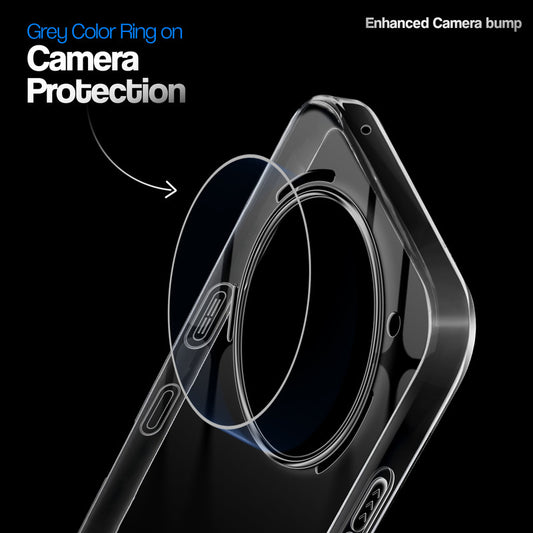 Crystal Clear Colorful Camera Ring Back Case for Nothing Phone 3A Pro 5G