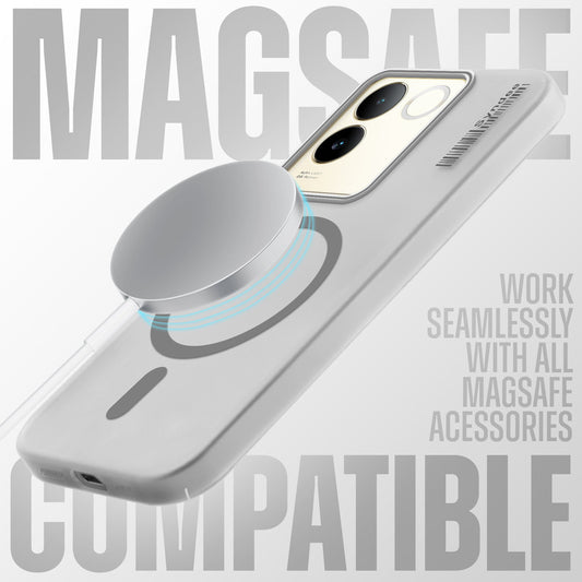 New Sleek Matte Wireless Charging Support Case For iQOO Z7 Pro 5G