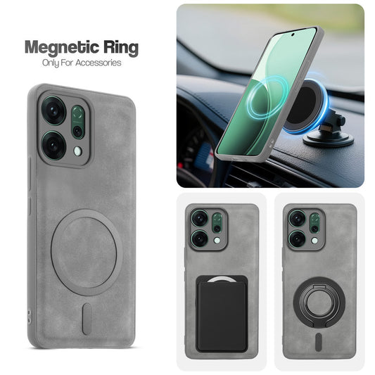 Cushion Grip Leather Case for Oppo Reno 14 5G