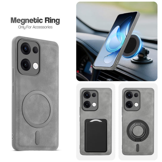 Cushion Grip Leather Case for Oppo Reno 13 5G
