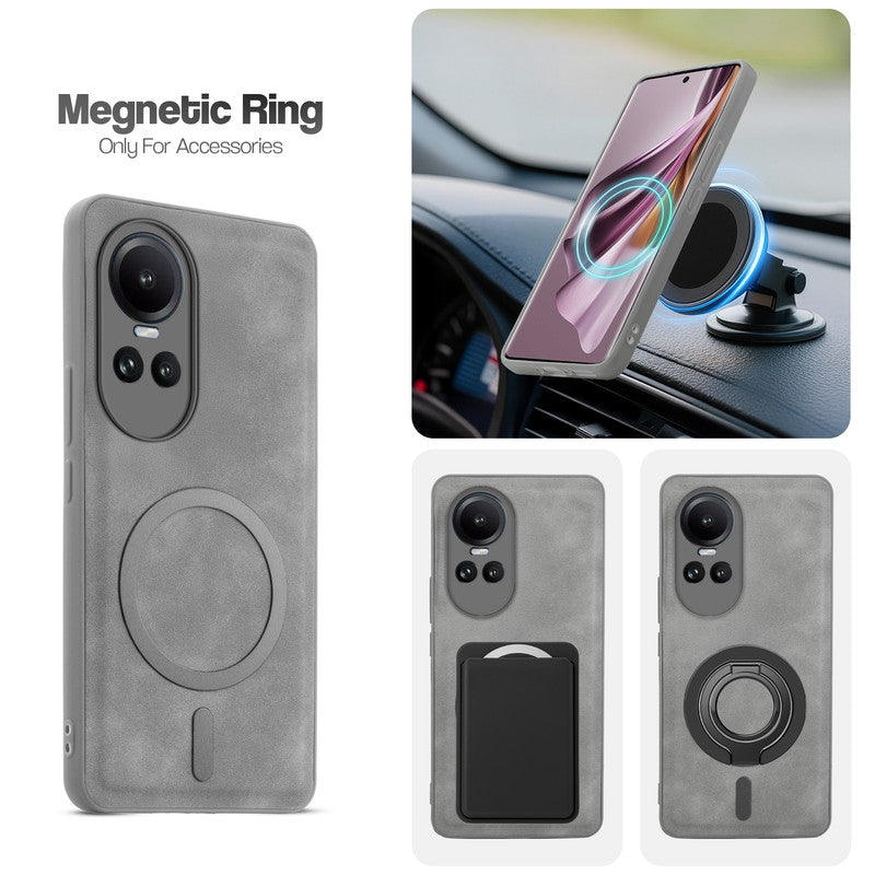 Cushion Grip Leather Case for Oppo Reno 10 5G