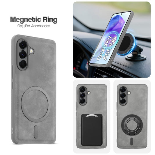 Cushion Grip Leather Case for Samsung A55 5G