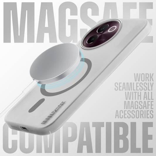 New Sleek Matte Wireless Charging Support Case For Vivo V30e 5G