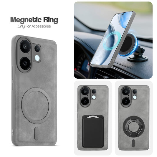 Cushion Grip Leather Case for Vivo X200 FE 5G