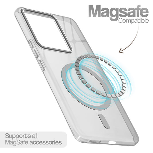 Anti-Yellow Scratch Resistant Case Support Magnetic Accessories Back Cover For iQOO Z7 Pro 5G