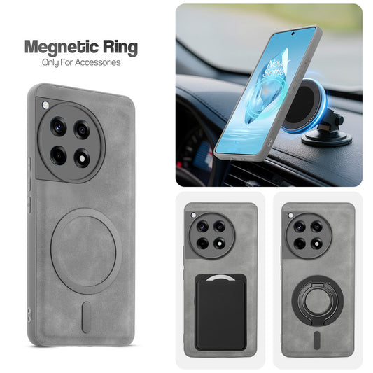 Cushion Grip Leather Case for OnePlus 12R 5G