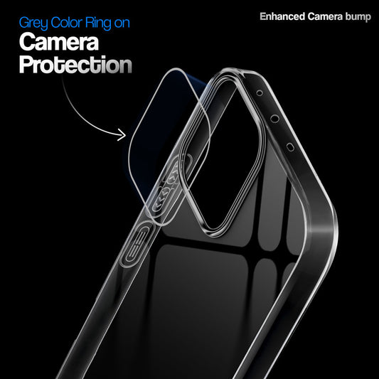 Crystal Clear Anti-Yellow Transparent Back Cover Case With Camera Ring Protection for Oppo K13 5G