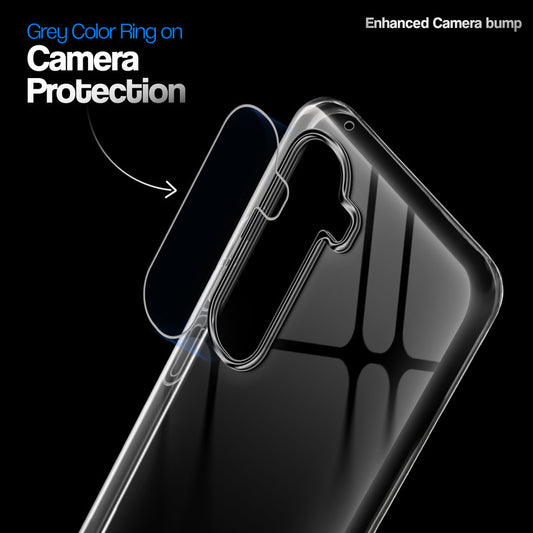 Crystal Clear Anti-Yellow Transparent Back Cover Case With Camera Ring Protection for Vivo Y400 Pro 5G