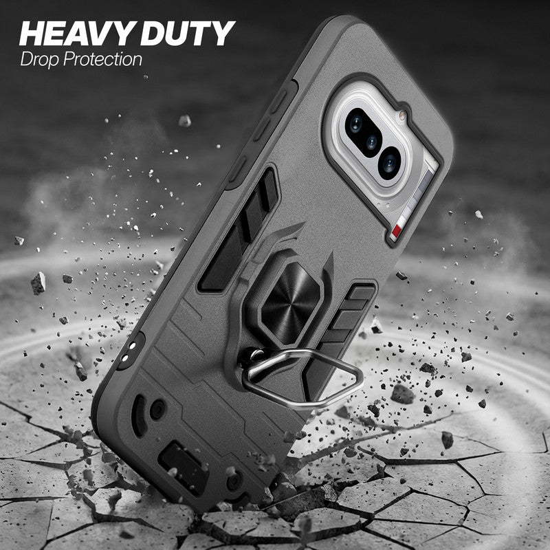 Nothing Phone 4A 5G protective case illustrating impact drop protection with an impact-resistant frame.