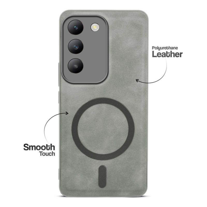 Cushion Grip Leather Case for Vivo T3 5G