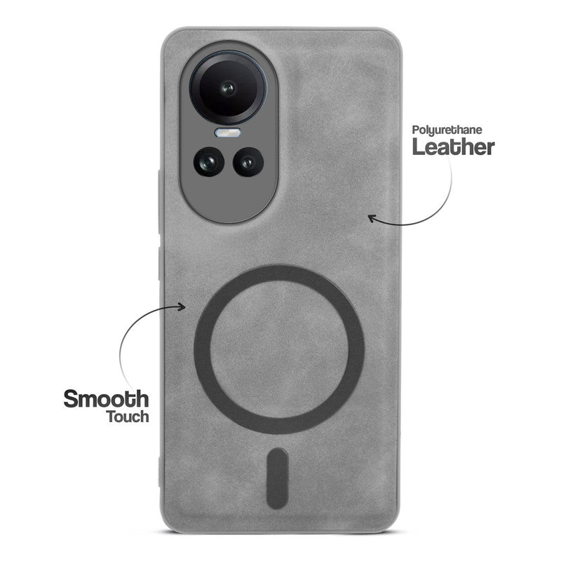 Cushion Grip Leather Case for Oppo Reno 10 5G