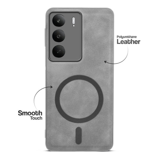 Cushion Grip Leather Case for Realme P3 Lite 5G