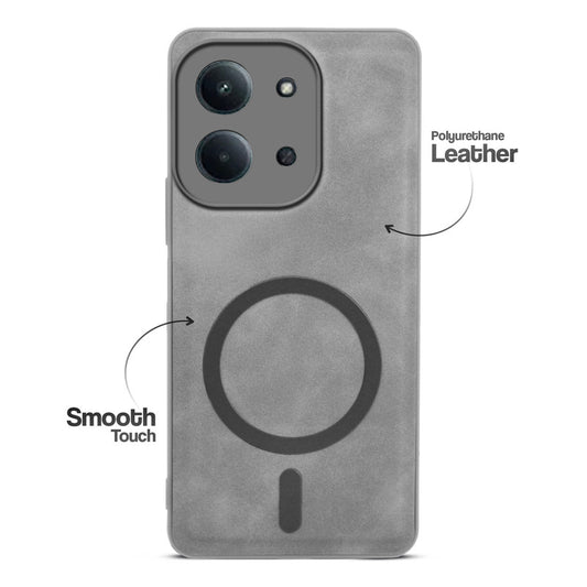 Cushion Grip Leather Case for Redmi 15C 5G